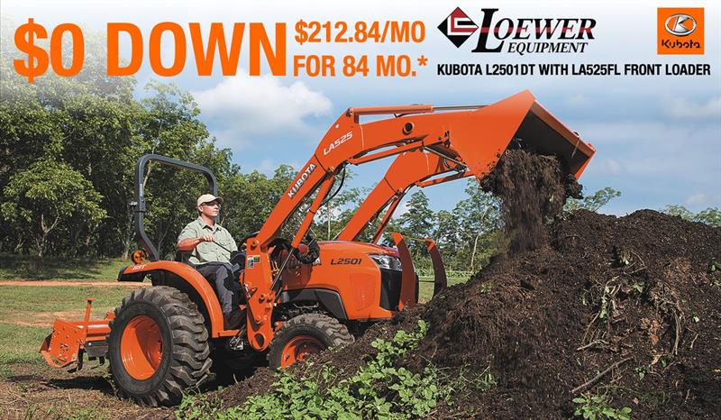 Loewer Price on L2501DT with front loader!